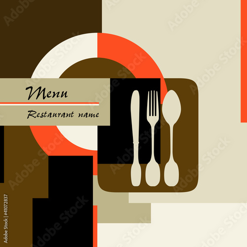 restaurant menu design template, copy space