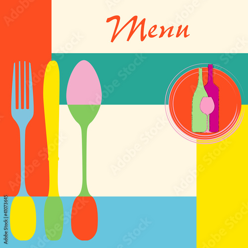 menu card design template for restaurant
