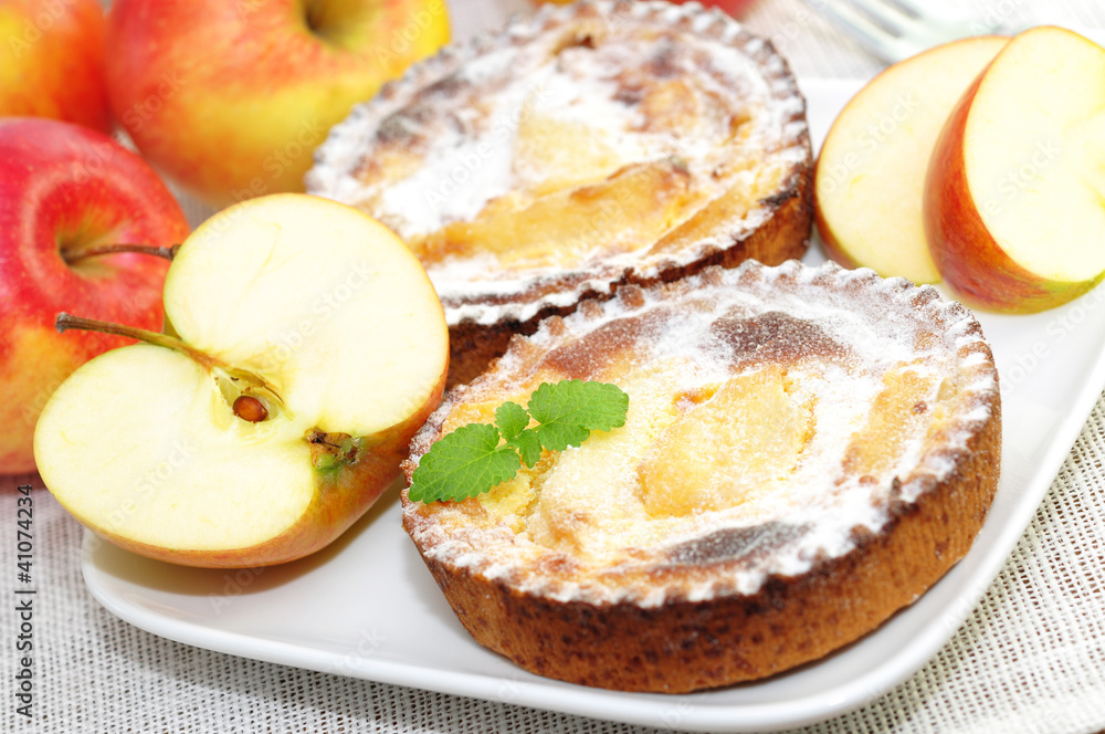 Obstkuchen, Minze Obstkuchen, Minze