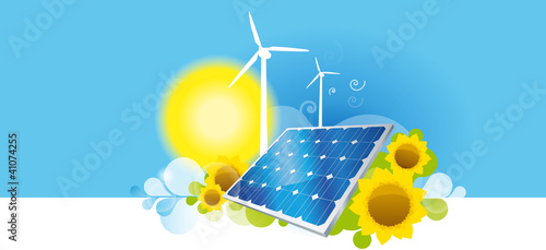 vector background green energy Ai10