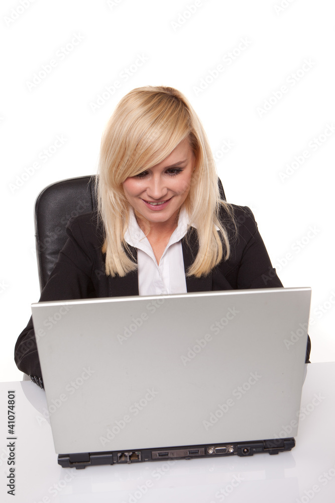 businesswoman working on her laptop with her spectacles businesswoman working on her laptop with her spectacles