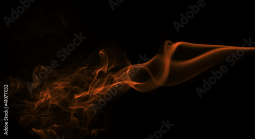 abstract orange smoke