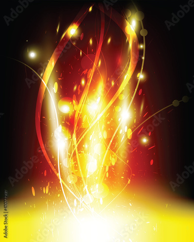 abstract star explosion