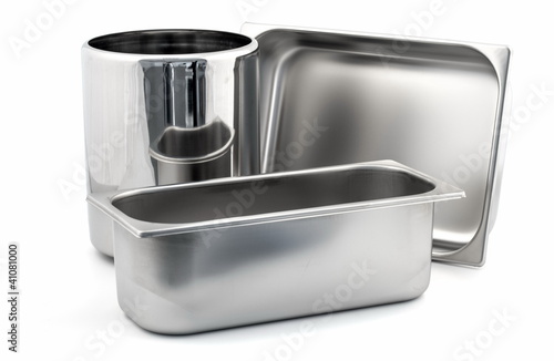 set of Ice-cream shop metal container