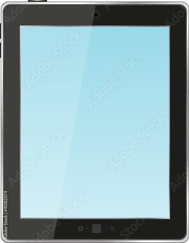 Digital tablet pc with blue screen