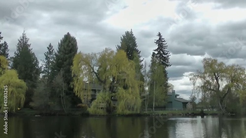 Deshutes river dowtown Bend Oregon photo