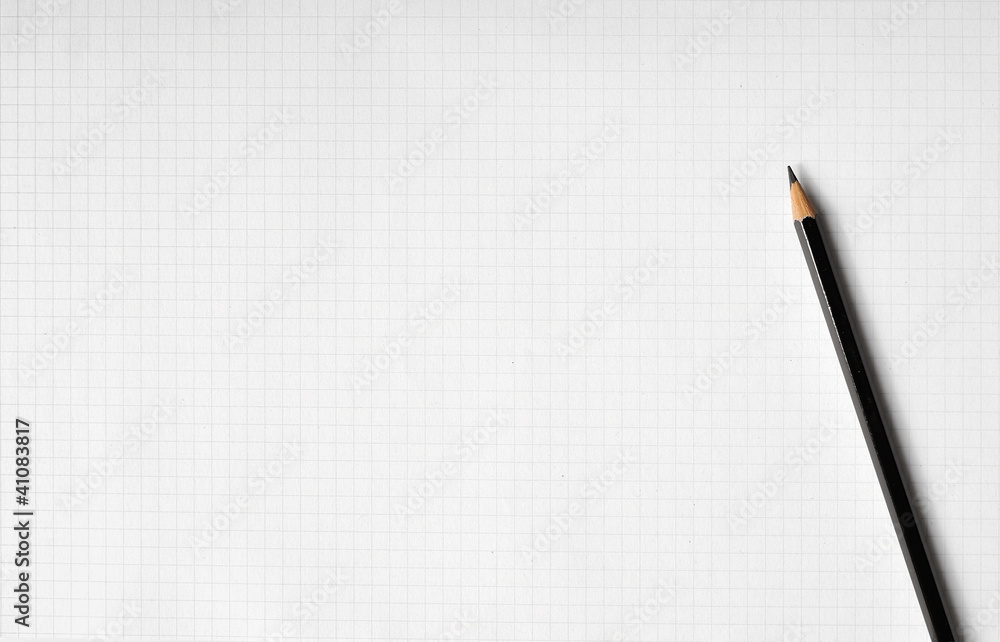 Paper sheet with a pencil Paper sheet with a pencil