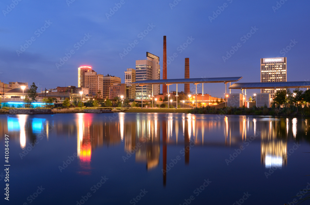 Birmingham, Alabama Skyline from Railroad Park