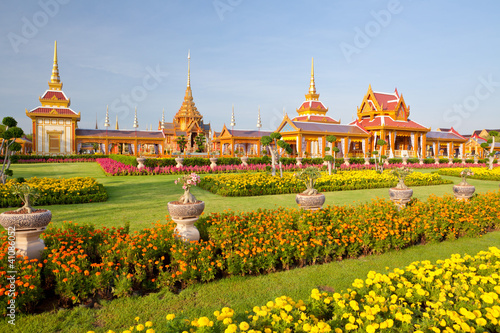 Photography Thai royal funeral and Temple