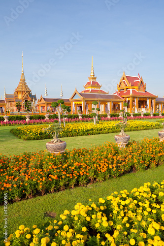 Photography Thai royal funeral and Temple