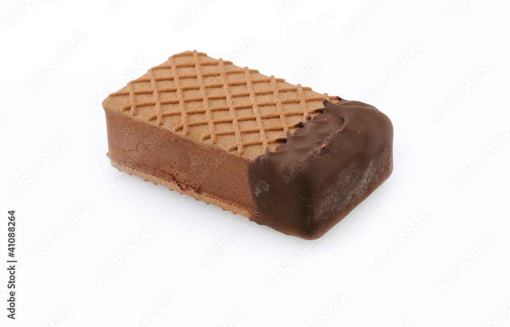 biscuit ice cream isolated on white biscuit ice cream isolated on white