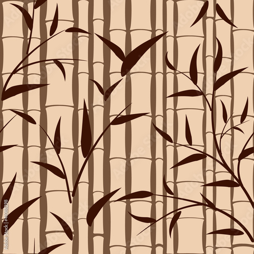 Fototapeta Naklejka Na Ścianę i Meble -  seamless background pattern of bamboo