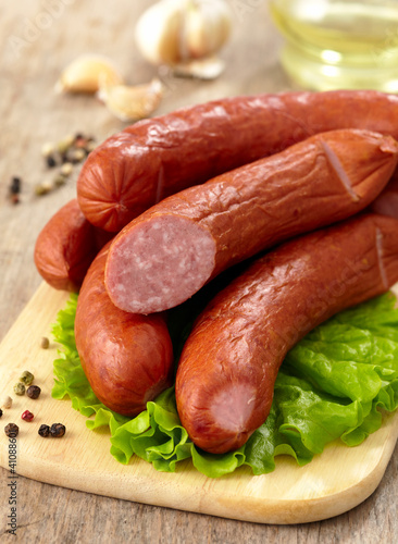 delicious smoked sausages