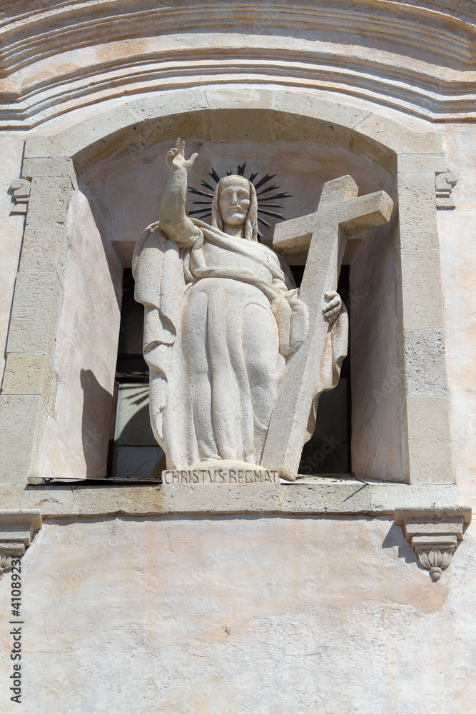 Fototapeta premium Chiesa sant'Agostino in Taormina(detail)