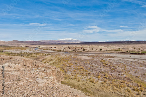 Ounila river near Ait Ben Haddou  Morocco