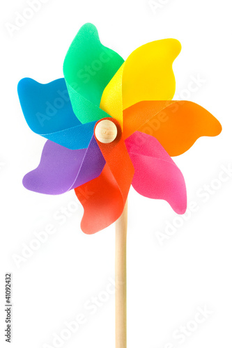 Colorful plastic toy windmill