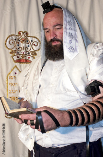 Fotografie, Tablou Jewish Man Praying