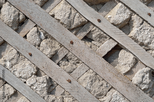 Old wall with lath 6