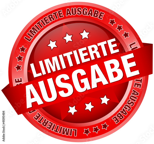 Button "Limitierte Ausgabe" rot