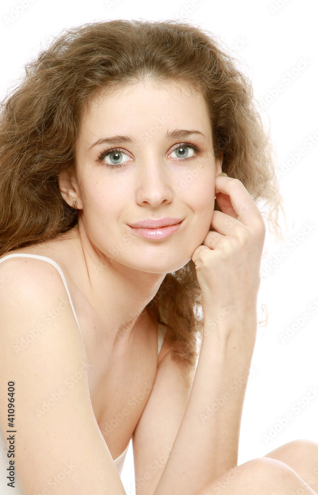 Closeup portrait of a beautiful woman Closeup portrait of a beautiful woman