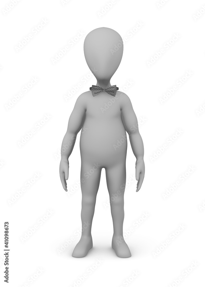 3d render of cartoon character with bowtie 3d render of cartoon character with bowtie
