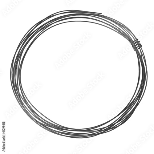3d render of wire (from metal)