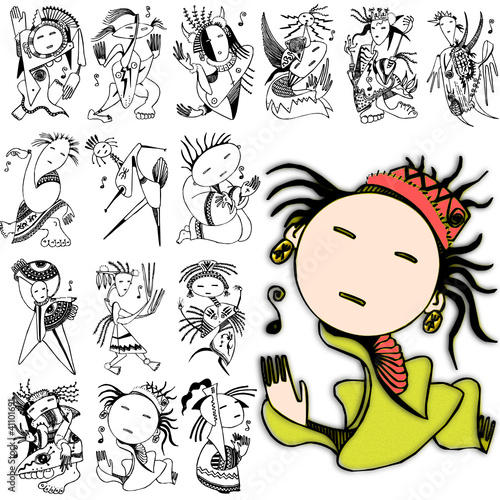character action diva style design costume