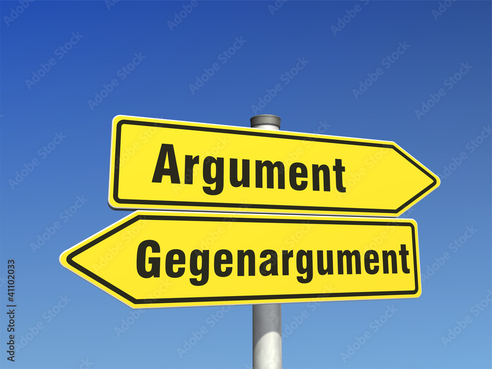 Wegweiser Argument Gegenargument Wegweiser Argument Gegenargument