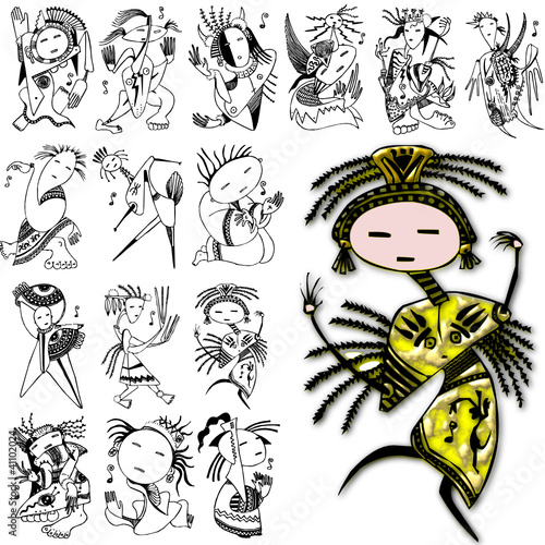 character action diva style design costume