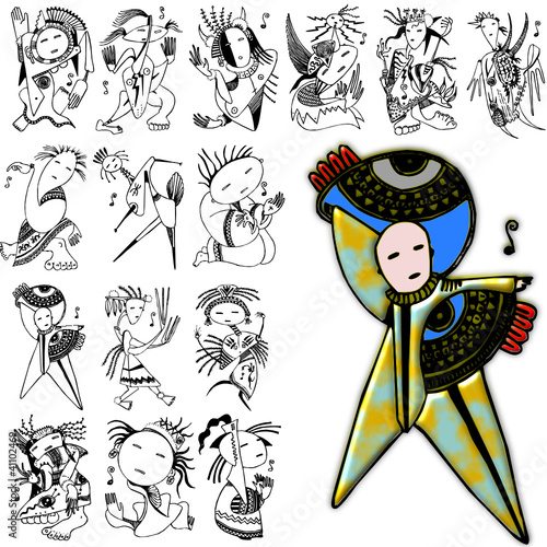 character action diva style design costume