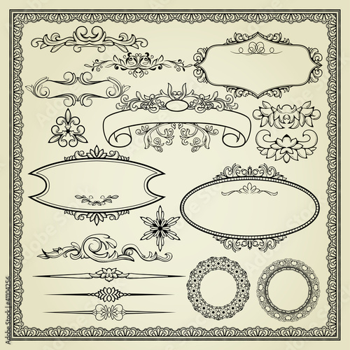 Set of design elements