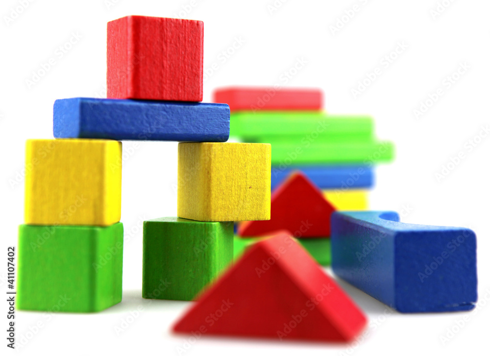 Wooden building blocks Wooden building blocks