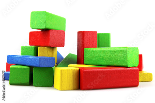Wooden building blocks