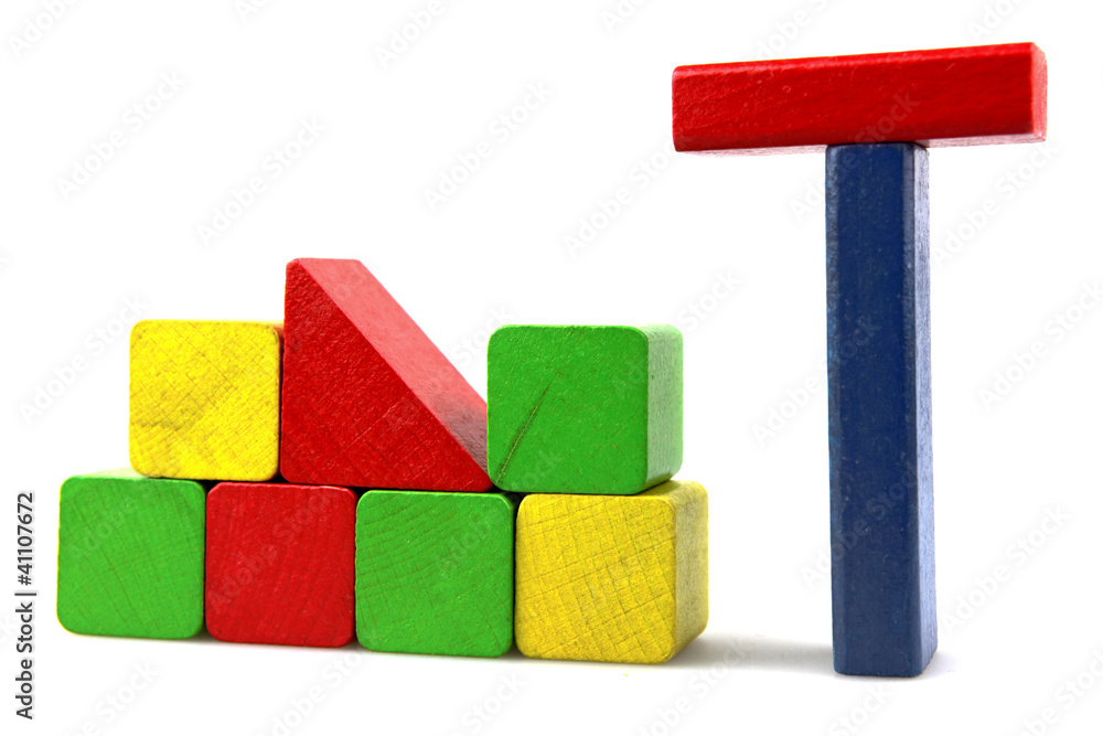 Wooden building blocks Wooden building blocks