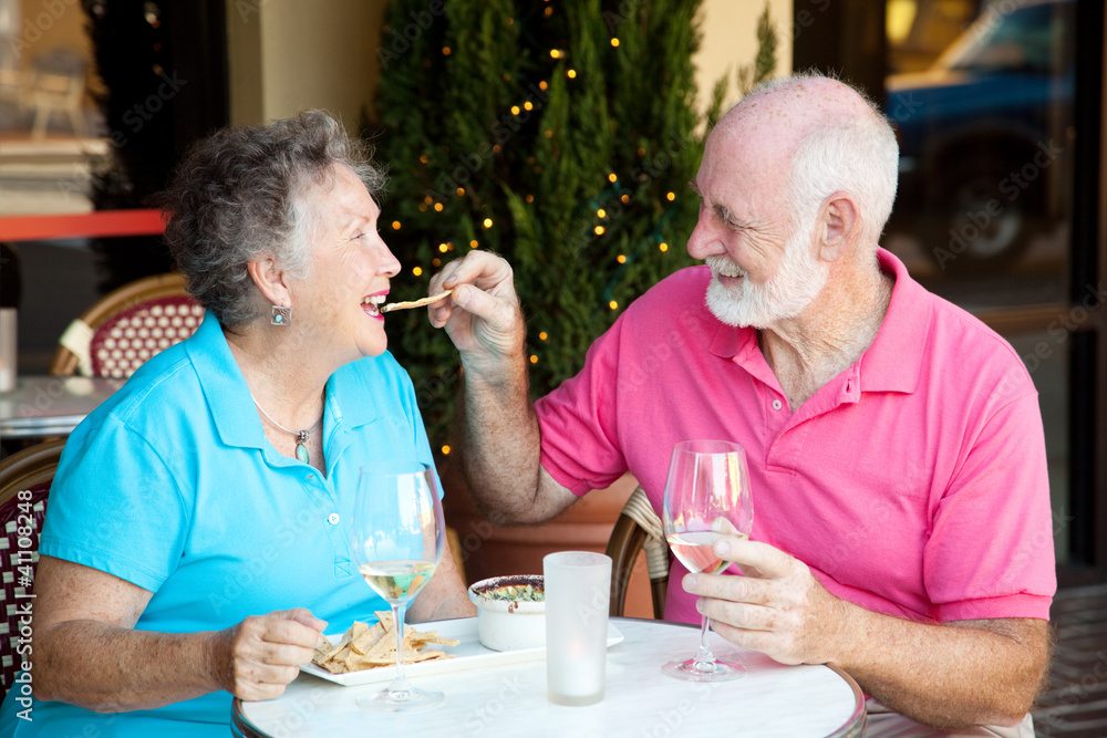 Stock Photo of Senior Couple on Date Stock Photo of Senior Couple on Date