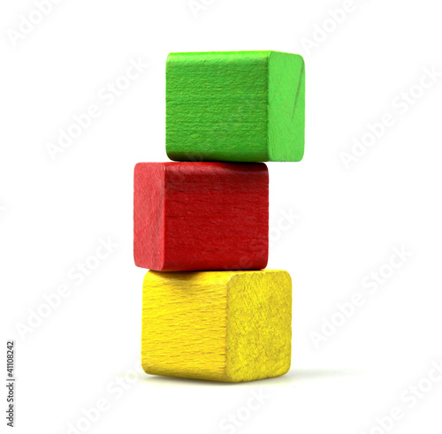 Wooden building blocks