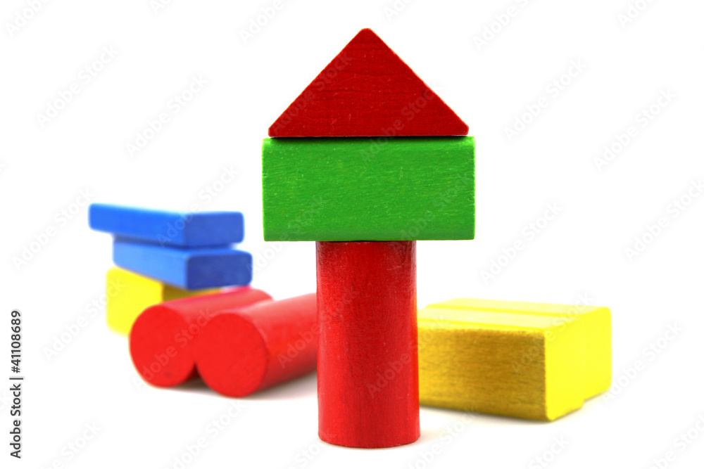 Wooden building blocks Wooden building blocks