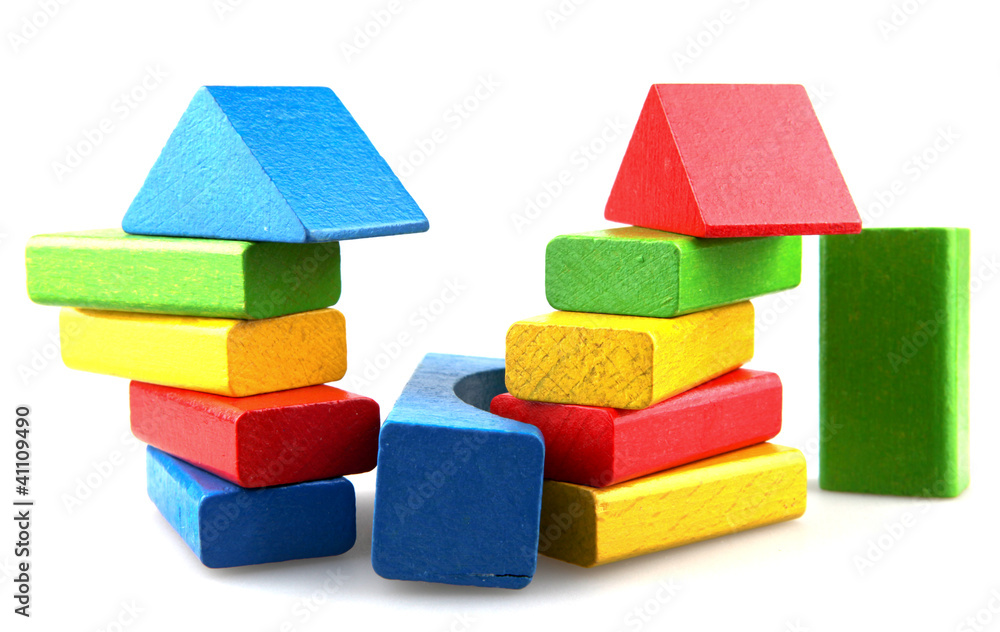 Wooden building blocks Wooden building blocks