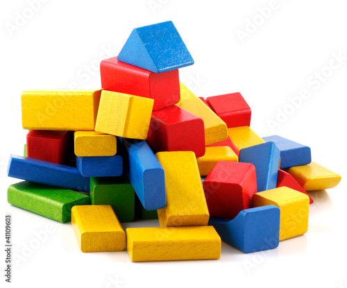 Wooden building blocks