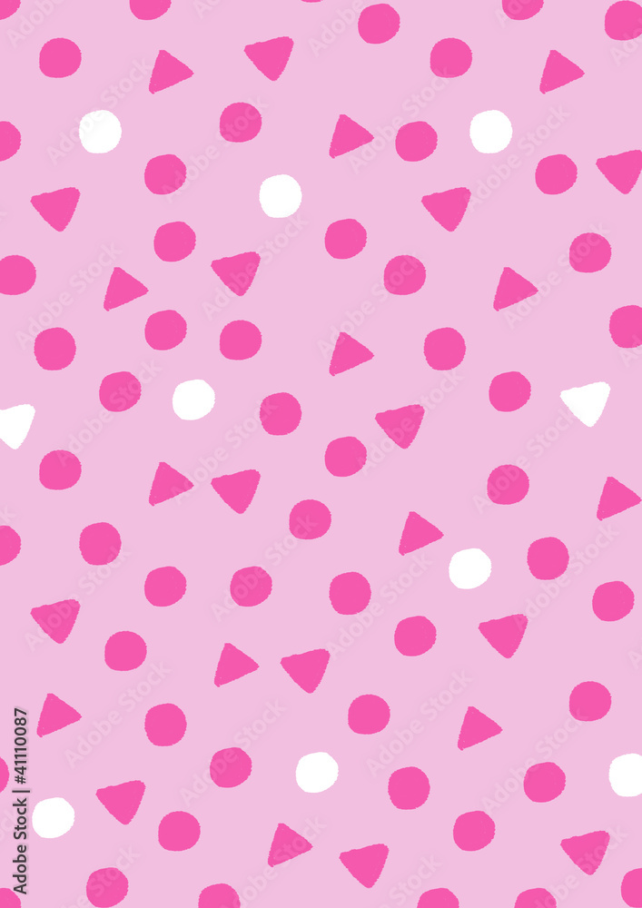 水玉と三角のかわいい模様 Stock イラスト Adobe Stock 水玉と三角のかわいい模様 Stock イラスト Adobe Stock