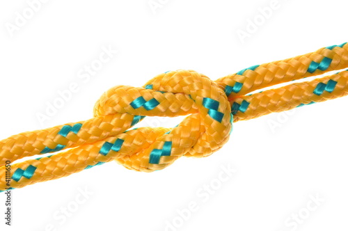 Rope and knots yellow double line