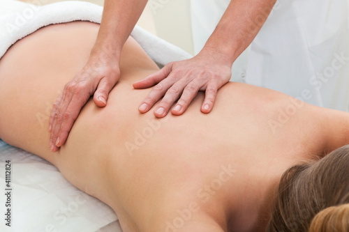 massage in beauty salon