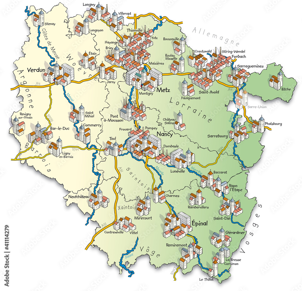 Obraz premium 54-55-57-88 LORRAINE