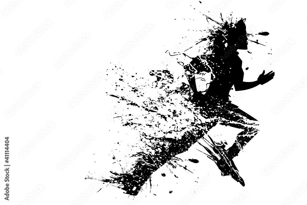 Fototapeta premium Splashy Runner