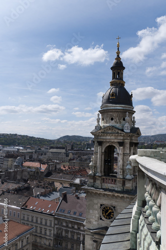 View from the dome of St Stephans Cathedral Budapest Hungary © quasarphotos