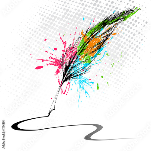 Abstract Feather