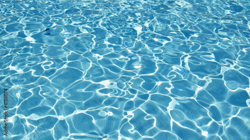 loop of pool water surface with reflection