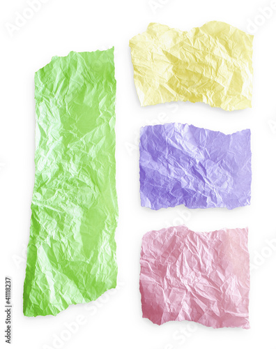 Torn colorful paper