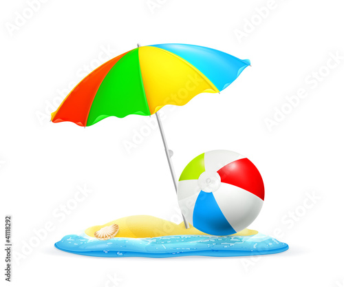 Beach, vector