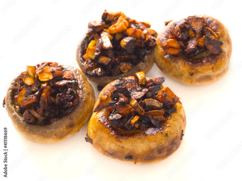 close up of sauteed button mushrooms close up of sauteed button mushrooms
